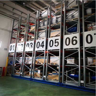 RHS Beam Electric Mobile Racking Q235 Steel Selective Pallet Rack