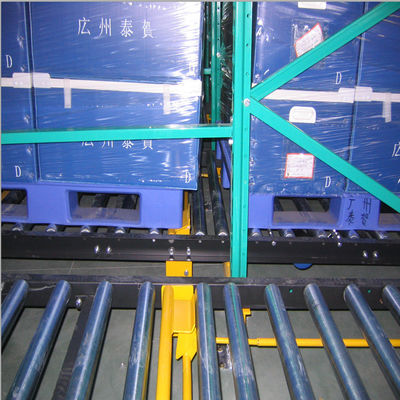 IOS9001 High Density Gravity Pallet Racking FIFO Pallet Flow Racking