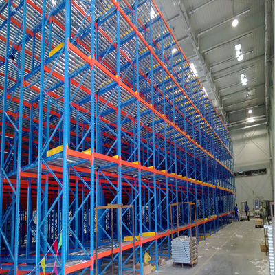IOS9001 High Density Gravity Pallet Racking FIFO Pallet Flow Racking