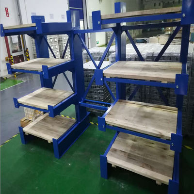 101.6mm Pitch H Beam Structural Cantilever Rack 1800mm Long Arm