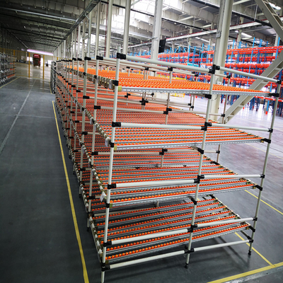 Rolled Steel Carton Flow Racking Adjustable Metal Customized