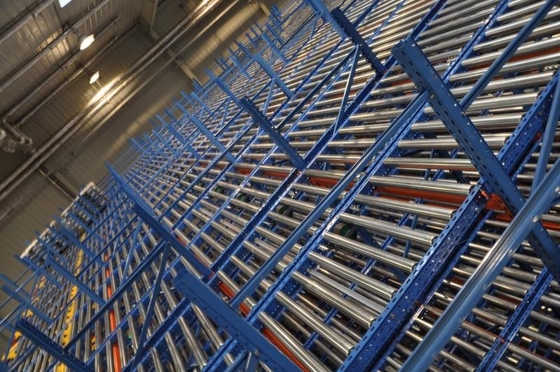 FIFO Gravity Pallet Racking High Efficiency ISO9001 Certificate