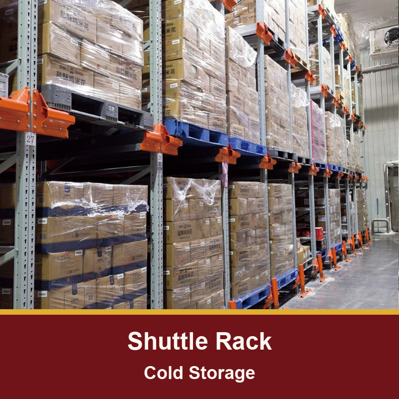 Radio Shuttle Rack Warehouse Storage Racking Pallet Runner Rack Shuttle Racking For Cold Storage
