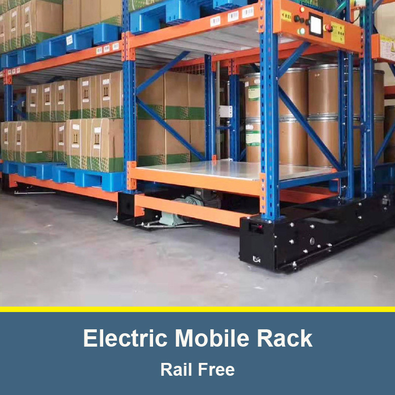 Electric Mobile Racking System Rail Free For Warehouse Storage,movable