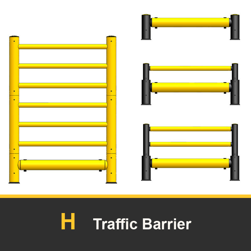 H Plastics Anti-Collision Guardrails Warehouse Safety Barrier Traffic Guardrails