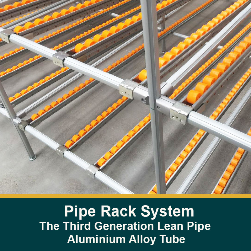 The Third Generation Lean Pipe Rack Aluminium Alloy Equipment