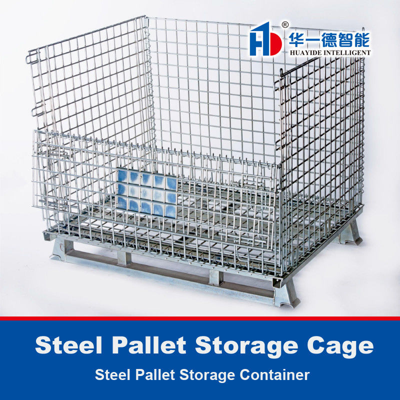 Galvanized Storage Cage Wire Mesh Container