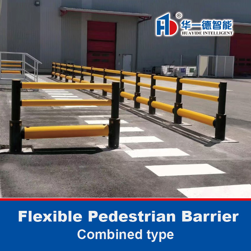 Combined Type Flexible Pedestrian Barrier  Anti-Collision Guardrails Warehouse Safety Barrier Traffic
