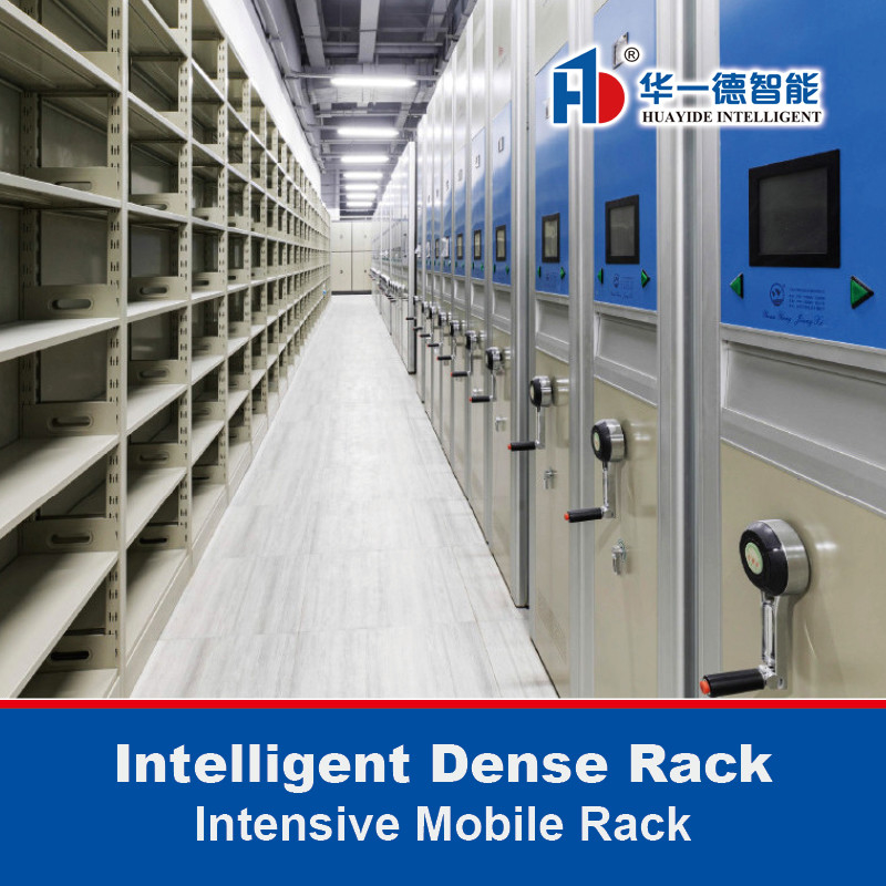 Mobile Compactor Storage System Hand Push Electronic Mobile Shelves Filing Cabinet Dense Rack