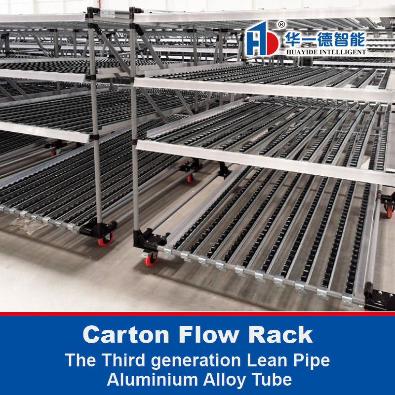 Aluminum Alloy Lean Pipe Carton Flow Rack