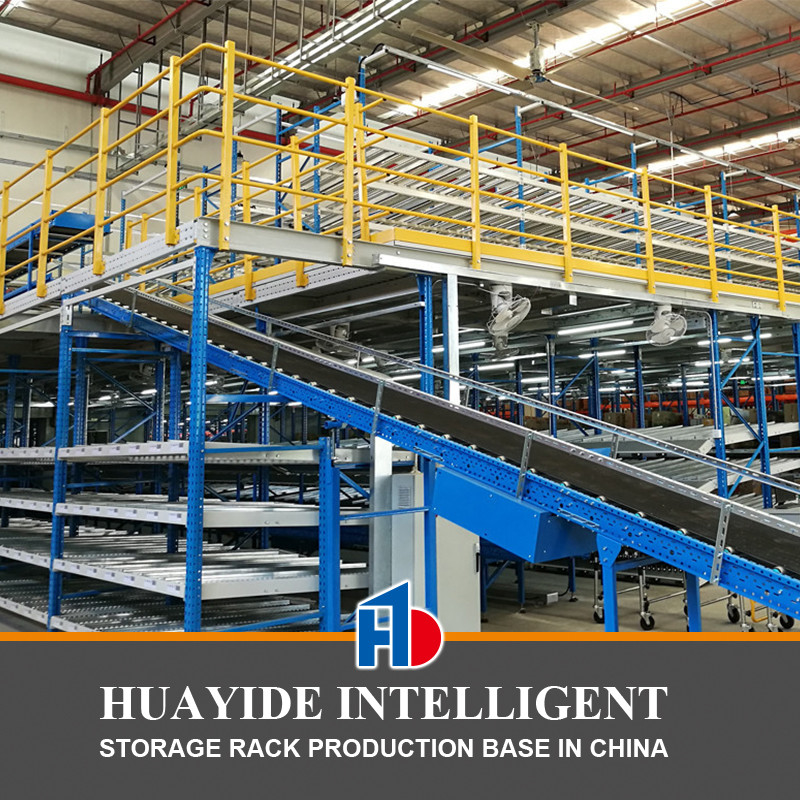 A25: Mezzanine Racking Supported By Carton Flow Rack,Multi-Tier Rack,Warehouse Storage Rack