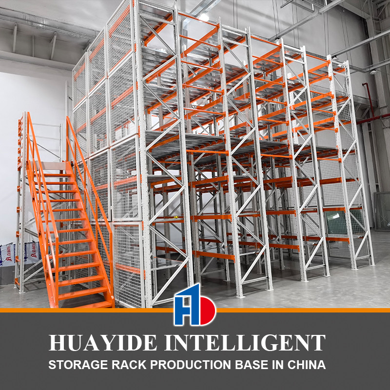 B02: Mezzanine racking Half Rack Mezzanine Multi-Tier Rack Storage Metal Mezzanine System