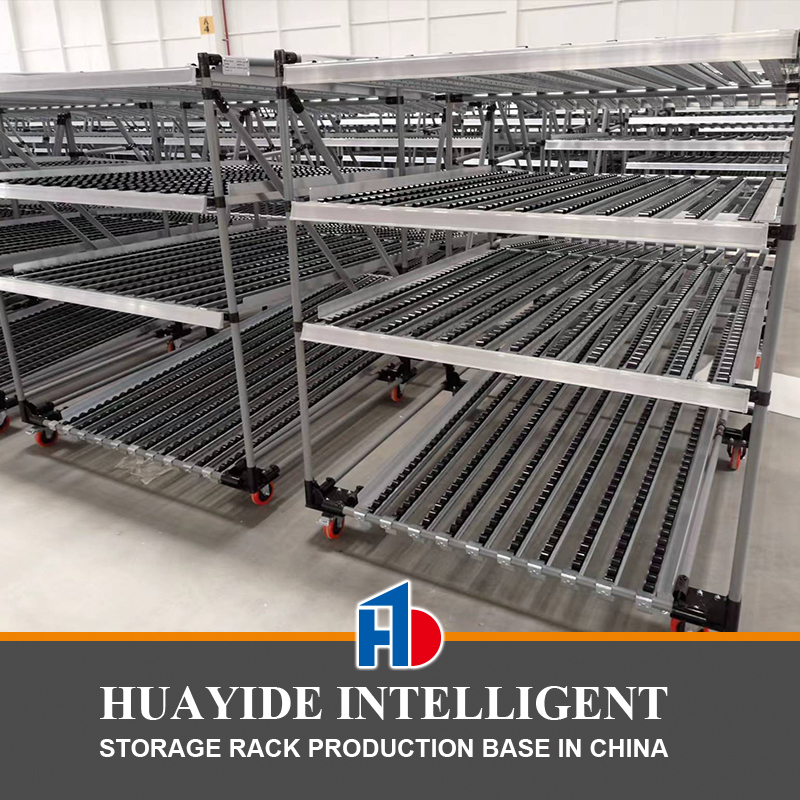 B47: Warehouse Flow Rack for Carton Storage Box Flow Gravity Storage Roller Racking Carton Flow Racking