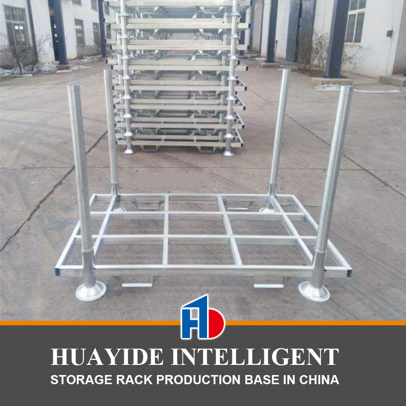 C06:Detachable Warehouse Storage Hot Dip Galvanized Steel Large Stackable Metal Steel Post Pallet Rack