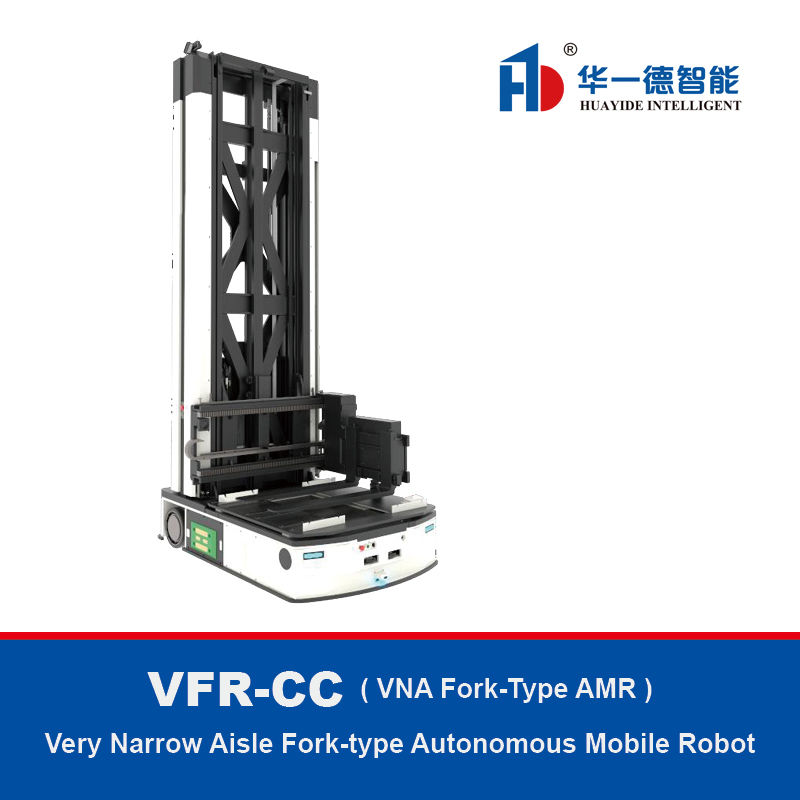 VFR-CC,VNA Fork-type AMR,Very Narrow Aisle Fork-type Autonomous Mobile Robot CC for Warehouse Pallet Stacking And Handling