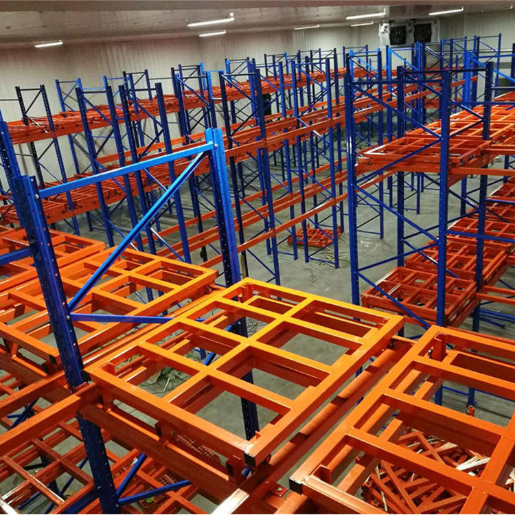 OEM Warehouse Storage 1200mm Push Back Pallet Rack 1000 - 2000KGS/Pallet