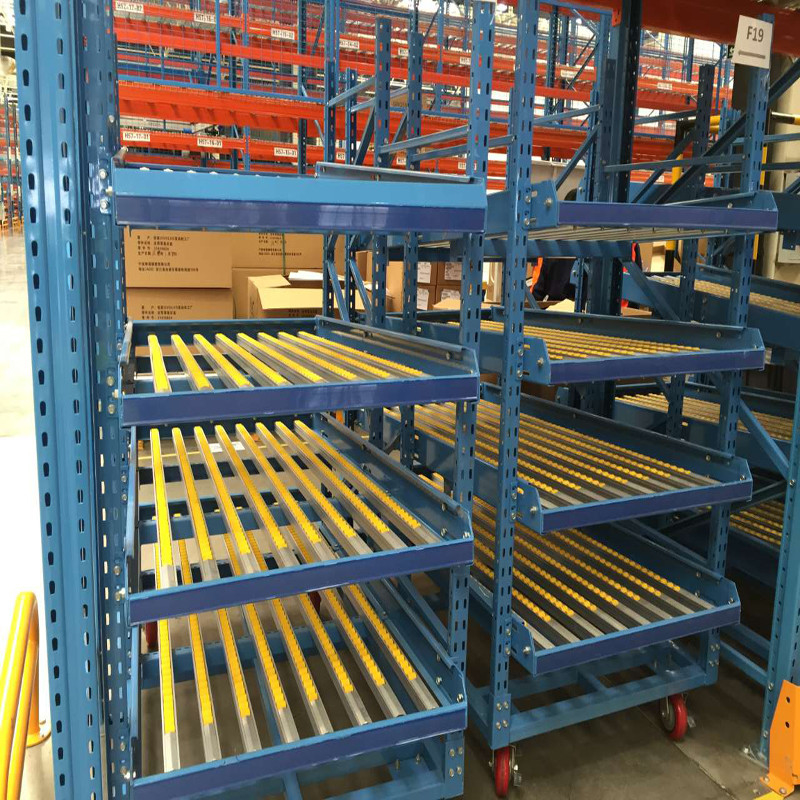 FIFO RAL Color Gravity Flow Shelving For Warehouse Storage