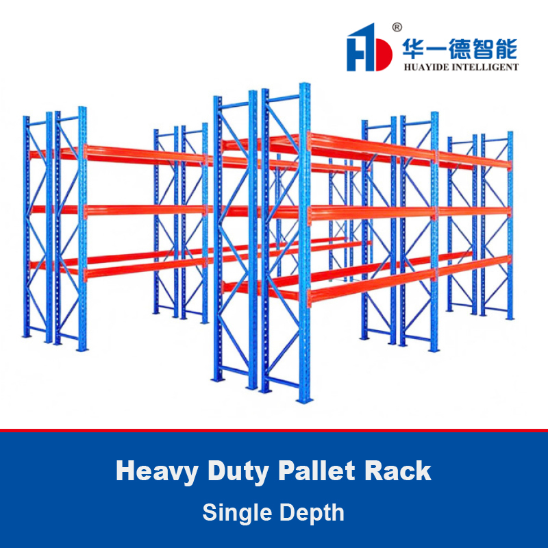 Heavey Racking Pallets Single Depth Heavy Duty Pallet Rack Selective Pallet Rack Beam Racking