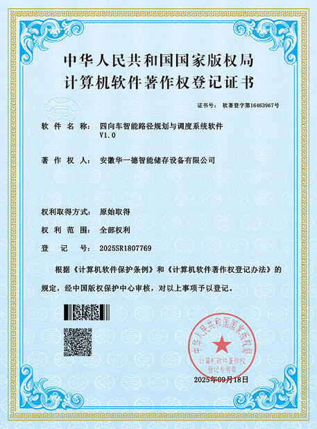 China Anhui Huayide Intelligent Storage Equipment Co., Ltd. certification